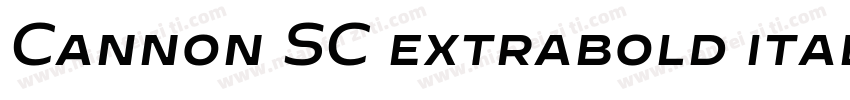 Cannon SC extrabold italic字体转换